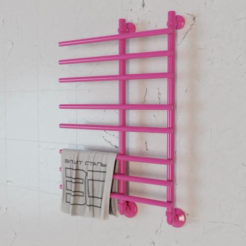 Полотенцесушитель водяной Элит Сталь Hairbrush фуксия 700x500 (нижнее справа)