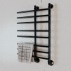 Полотенцесушитель водяной Элит Сталь Hairbrush черно-матовый 1200x500 (нижнее справа)