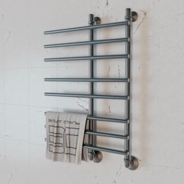 Полотенцесушитель водяной Элит Сталь Hairbrush графит 1000x400 (нижнее справа)