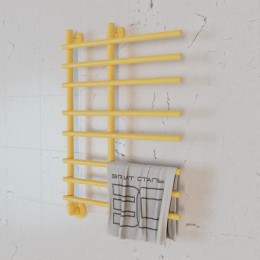 Полотенцесушитель водяной Элит Сталь Hairbrush лимонный 700x500 (нижнее слева)