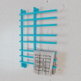 Полотенцесушитель водяной Элит Сталь Hairbrush аквамарин 1000x400 (нижнее слева)