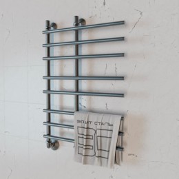 Полотенцесушитель водяной Элит Сталь Hairbrush графит 1000x400 (нижнее слева)