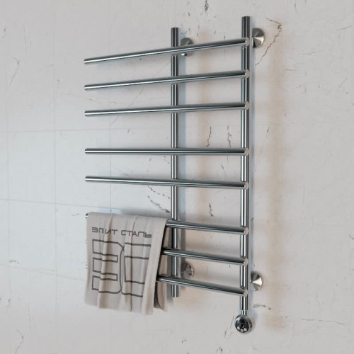 Полотенцесушитель электрический Элит Сталь Hairbrush хром 1000x500 (нижнее справа)