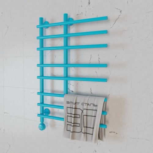 Полотенцесушитель электрический Элит Сталь Hairbrush аквамарин 600x600 (нижнее слева)