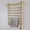 Полотенцесушитель электрический Элит Сталь Rome золото 800x400 (полка сверху)