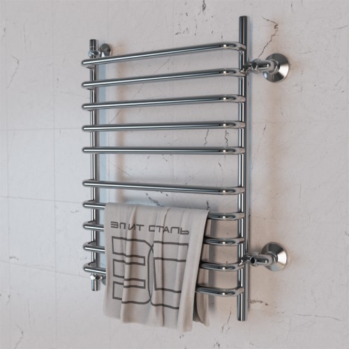 Полотенцесушитель водяной Элит Сталь Arpi хром 1000x400 (боковое подключение)