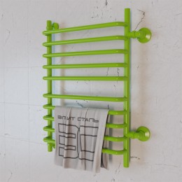 Полотенцесушитель водяной Элит Сталь Arpi зеленый 1000x400 (боковое подключение)