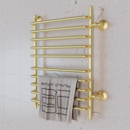 Полотенцесушитель водяной Элит Сталь Arpi золото-матовый 1000x400 (боковое подключение)