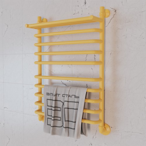 Полотенцесушитель водяной Элит Сталь Arpi лимонный 1000x500 (полка сверху)