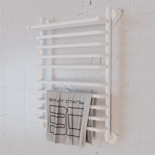Полотенцесушитель водяной Элит Сталь Arpi белый 1000x600 (полка сверху)