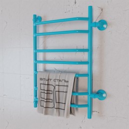 Полотенцесушитель водяной Элит Сталь Trapezoid аквамарин 1000x400 (боковое подключение)