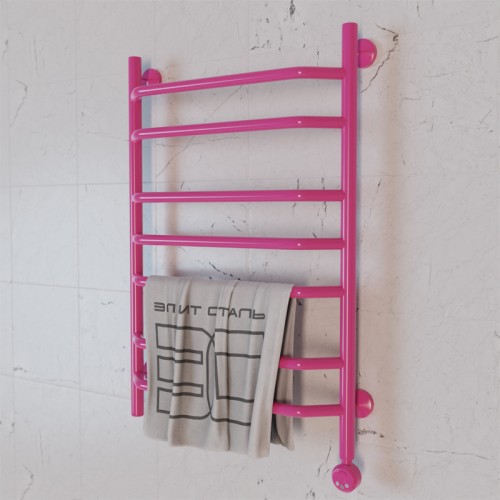Полотенцесушитель электрический Элит Сталь Trapezoid фуксия 800x600