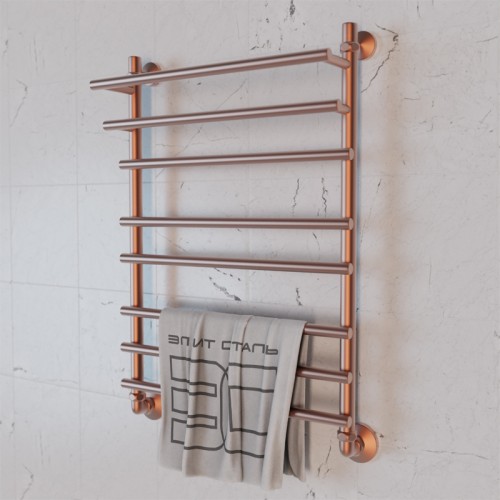 Полотенцесушитель водяной Элит Сталь Ladde розовое золото 1000x400