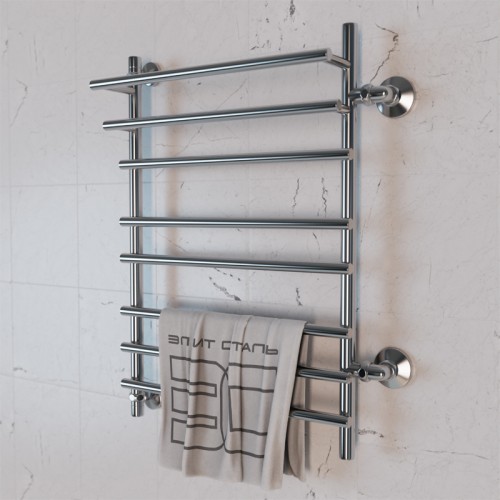 Полотенцесушитель водяной Элит Сталь Ladde хром 1000x500 (право-боковое подключение)