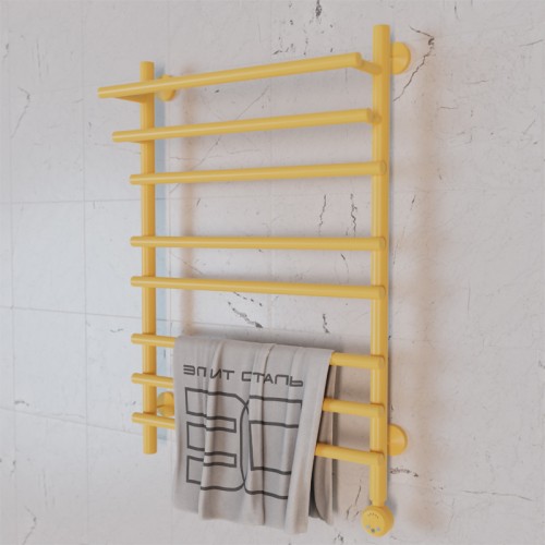 Полотенцесушитель электрический Элит Сталь Ladde лимонный 1000x600
