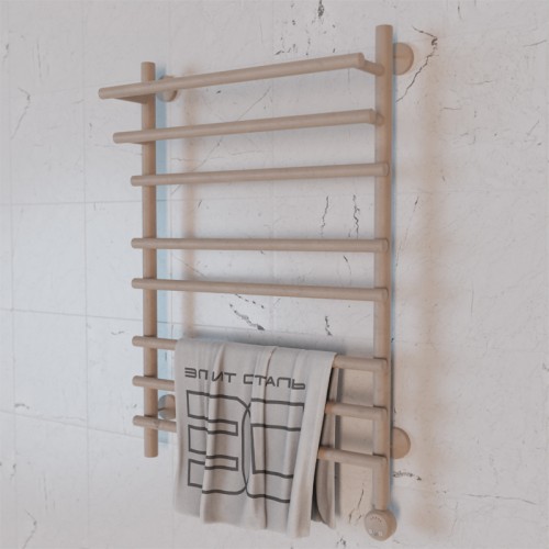 Полотенцесушитель электрический Элит Сталь Ladde мокко 600x600