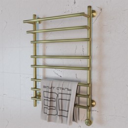 Полотенцесушитель электрический Элит Сталь Ladde бронза 800x400