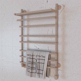 Полотенцесушитель электрический Элит Сталь Ladde мокко 1000x600 (полка сверху)