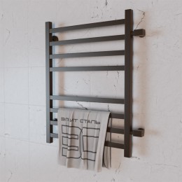 Полотенцесушитель водяной Элит Сталь Square коричневый 1200x600 (боковое подключение)