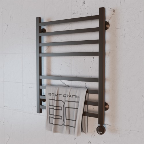 Полотенцесушитель электрический Элит Сталь Square коричневый 1200x400